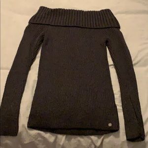 Hollister Black Off Shoulder Sweater